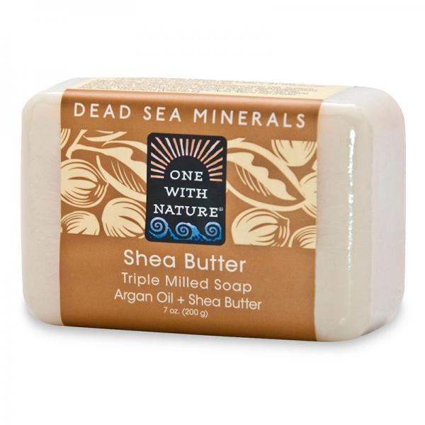 One With Nature - Dead Sea Mineral Bar Soap Ultra Moisturizing Shea Butter - 7 o