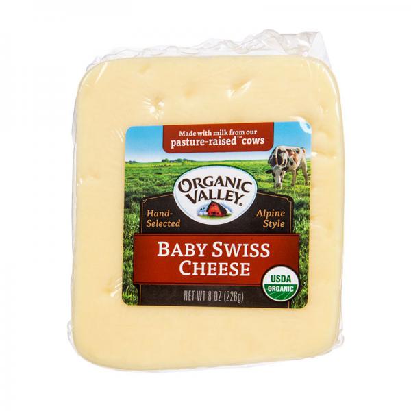 ORGANIC VALLEY, BABY SWISS CHEESE