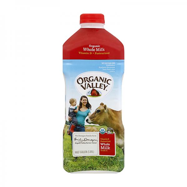 Organic Valley Whole Milk - 0.5gal