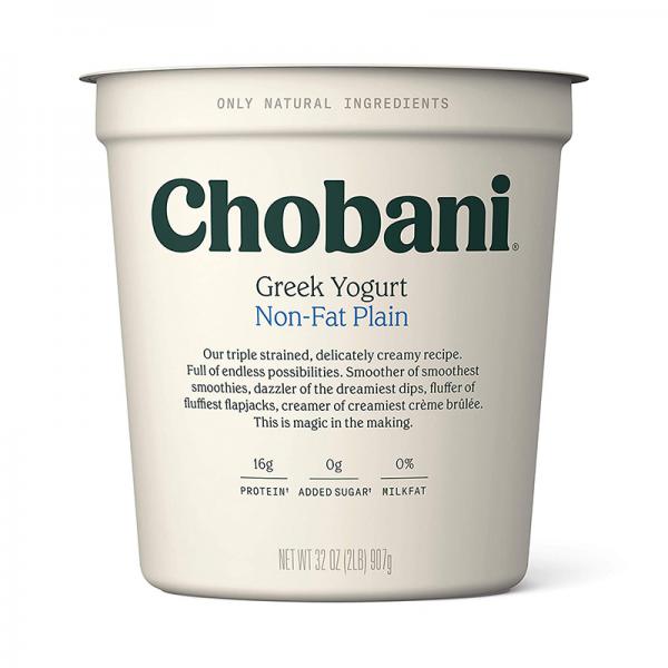 Chobani Low-fat Greek Yogurt, Plain 32oz