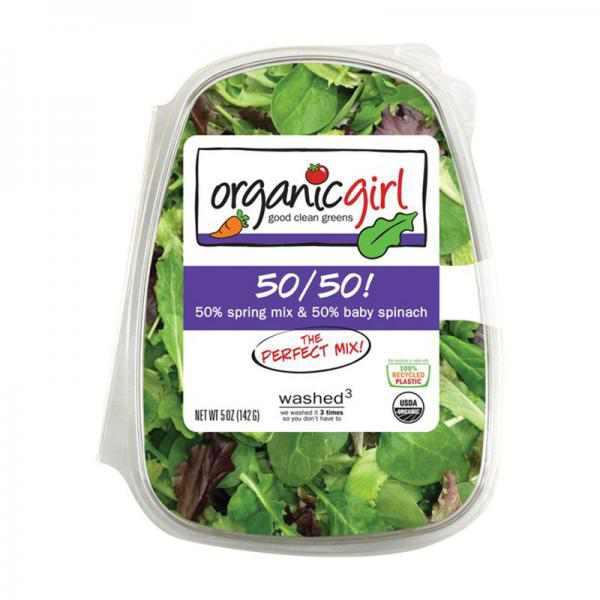 Organic Girl 50/50 Spring Mix Baby Spinach - 5oz