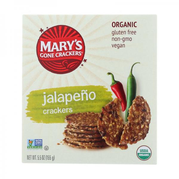 Mary's Gone Crackers Hot 'n Spicy Jalapeno, 5.5 OZ