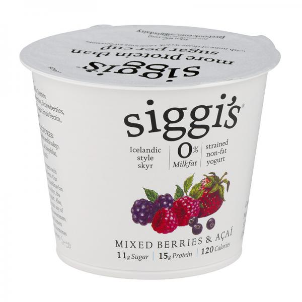 Siggi's Nonfat Acai & Mixed Berries Icelandic Style Yogurt - 5.3oz