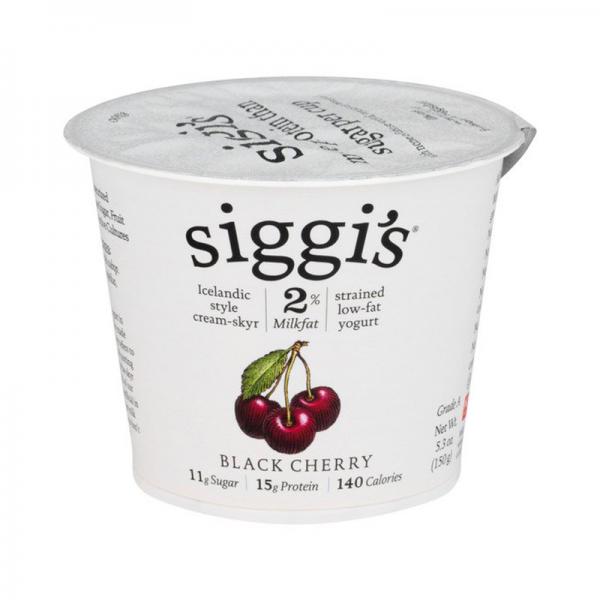 Siggi's Low Fat Black Cherry Icelandic Style Strained Yogurt, 5.3 Oz.