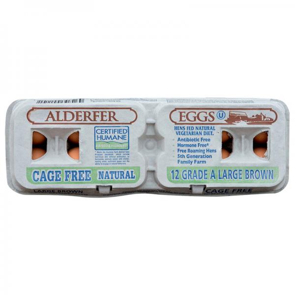 Alderfer Certified Humane Cage Free Eggs, Large Brown, 1 Dz