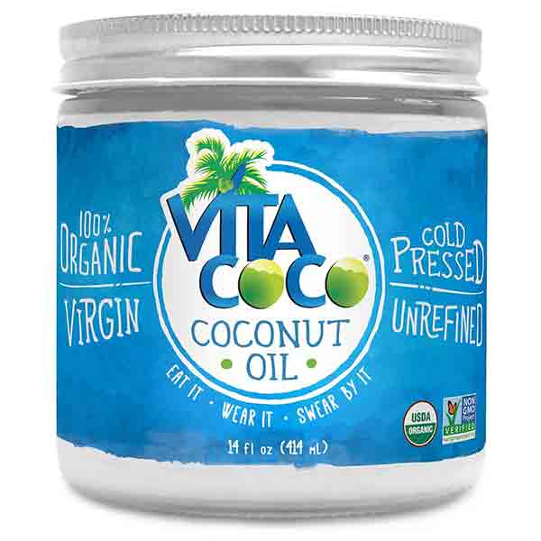 Vita Coco Organic Virgin Coconut Oil, Glass Jar, 14 Fl Oz
